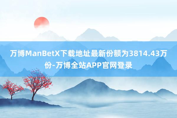 万博ManBetX下载地址最新份额为3814.43万份-万博全站APP官网登录